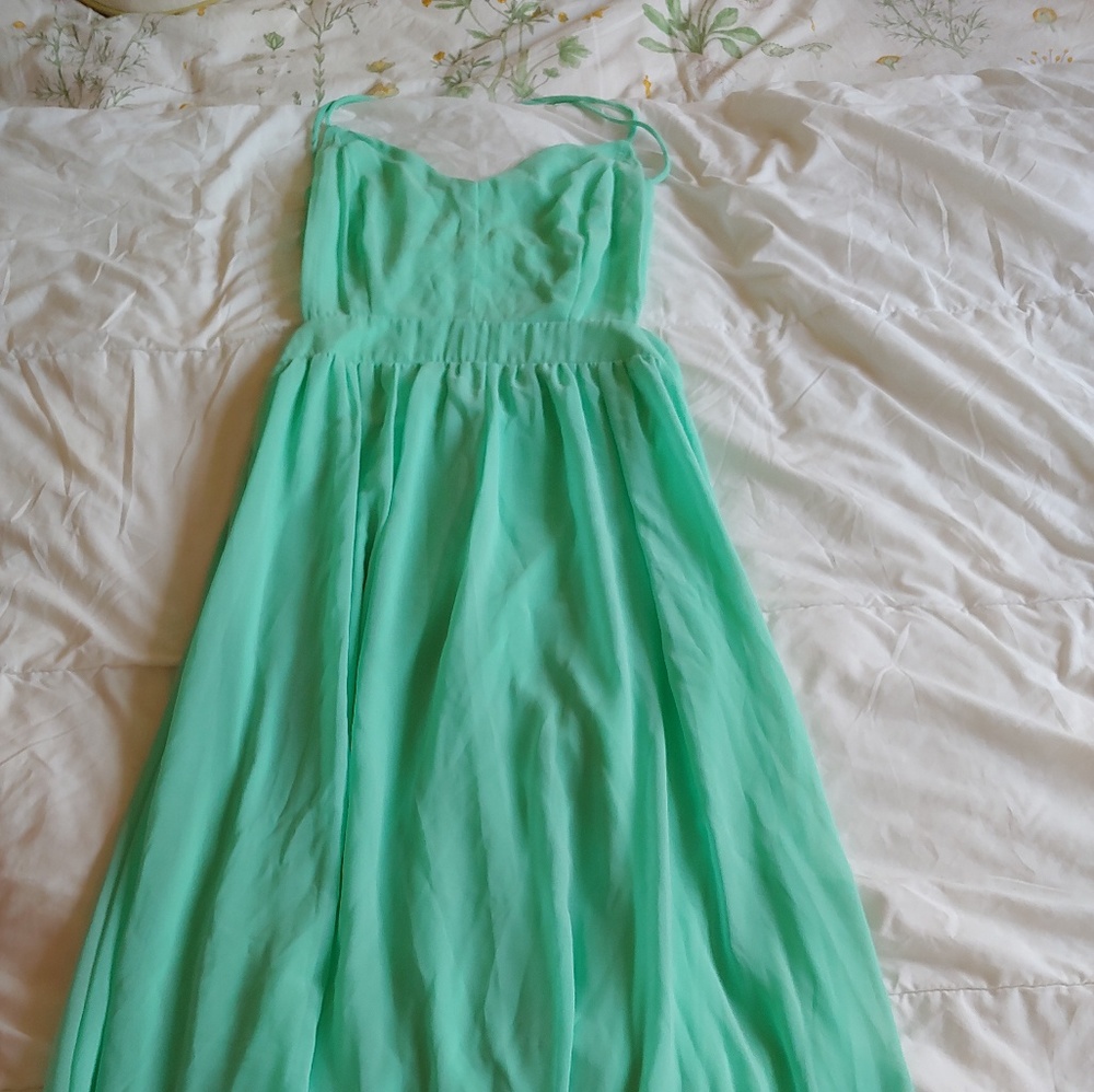 Long Dress color mint